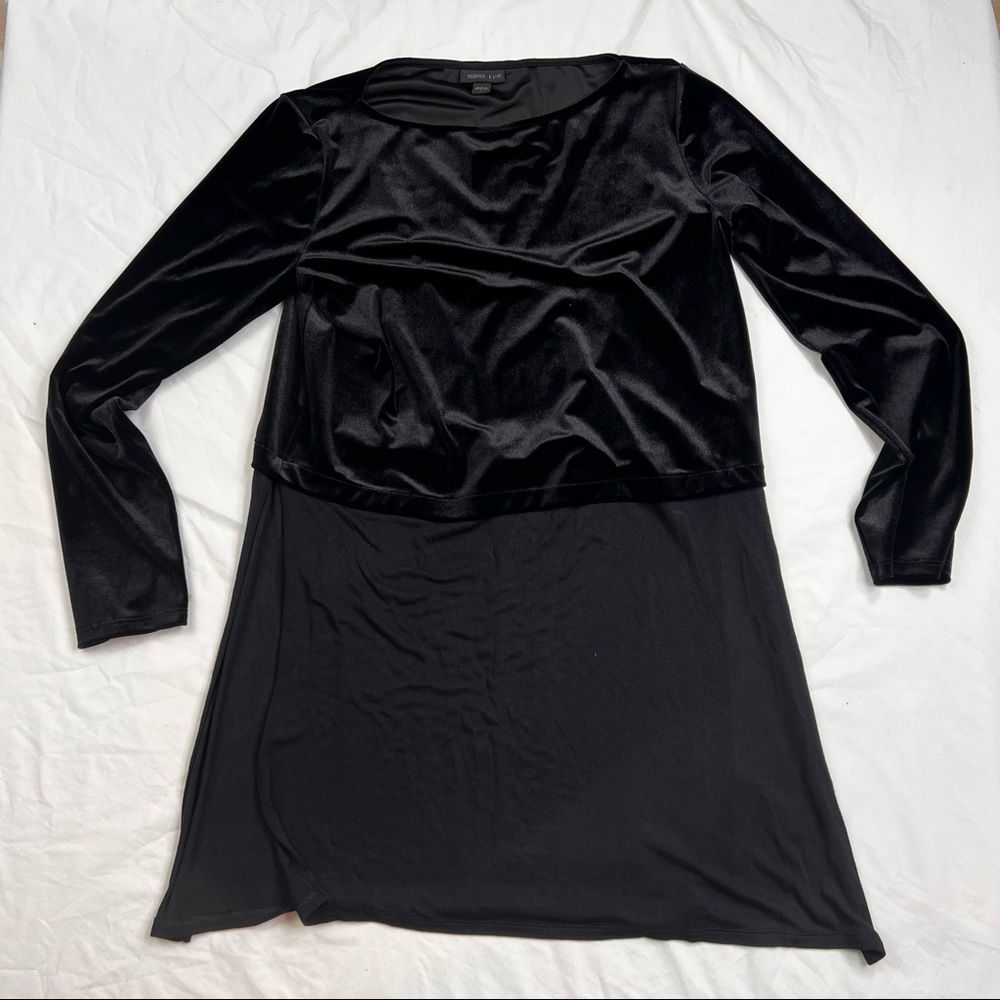 J.Jill Wearever Collection Blouse Stretch Black Dress Size Small L070622 Rn97641